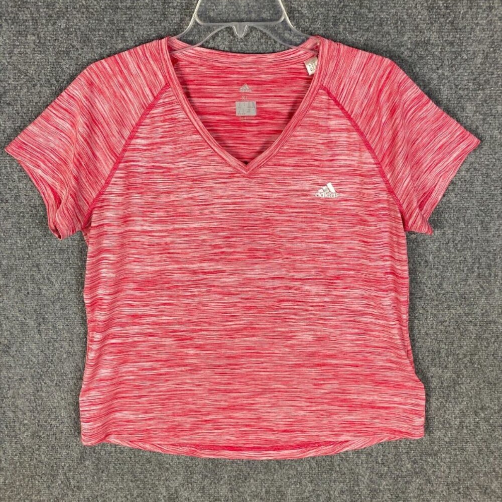 Adidas T-Shirt Women's XL Short Sleeve Climalite 100% Polyester Extra Large